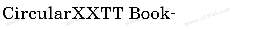 CircularXXTT Book字体转换